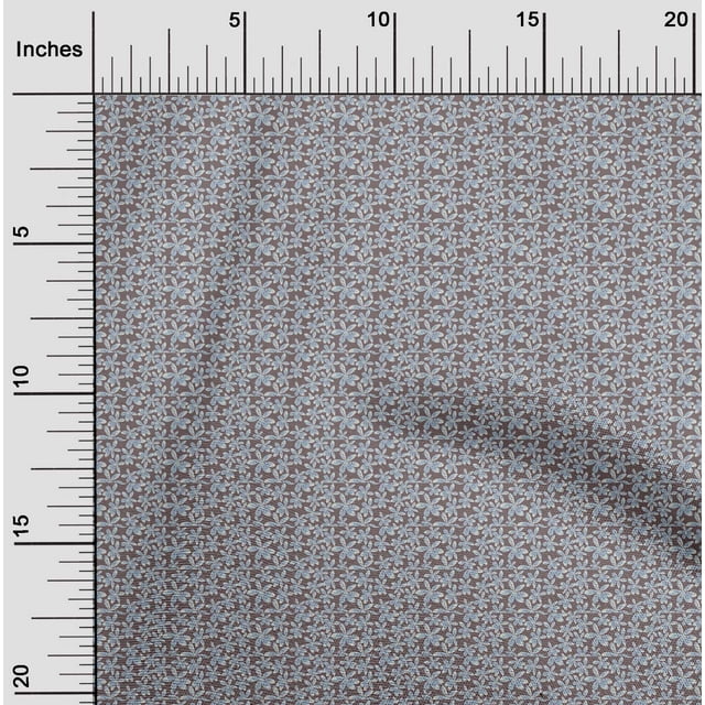 oneOone Cotton Flex Fabric Flower Artistic Print Sewing Fabric BTY 40 Inch Wide