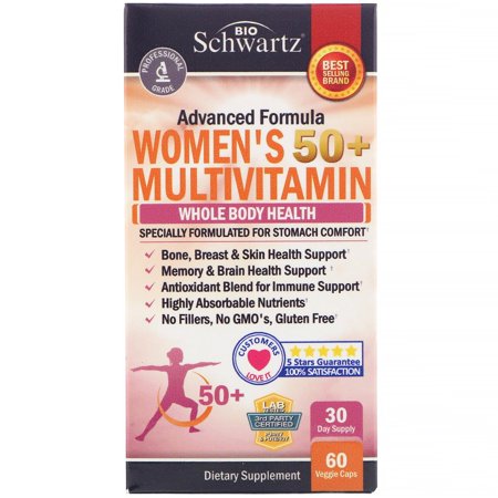 BioSchwartz Advanced Formula Women's 50+ Multivitamin, 60 Veggie Caps