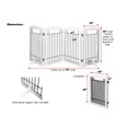 Pawland Freestanding Wire Pet Gate for Dogs, 60 inches Extra Wide, 30