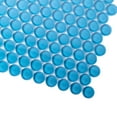 thumbnail image 4 of Apollo Tile   5 Pack 12-in x 12-in Sea Blue Penny Round Glossy Finished Glass Mosaic Wall and Floor Tile (5 sq ft/case), 4 of 5