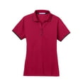 thumbnail image 5 of port authority women's flat knit collar tipped polo shirt, 5 of 6