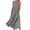 Gray, variant on Womens Summer Sundress Boho Casual Tank Dresses with Pockets Cotton Linen Sleeveless Tiered Swing A Line Beach Dress