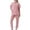 Pink, variant on yievot Women's Scrub Set Classic V-Neck Top and Jogger Pants Nursing Uniform Scrubs for Women Set with Pockets