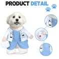thumbnail image 3 of GASTROPOD Pet Halloween Costume Dog Halloween Doctor Costume Pet Role Play Party Clothes Suitable for Small Dogs and Cats, 3 of 5