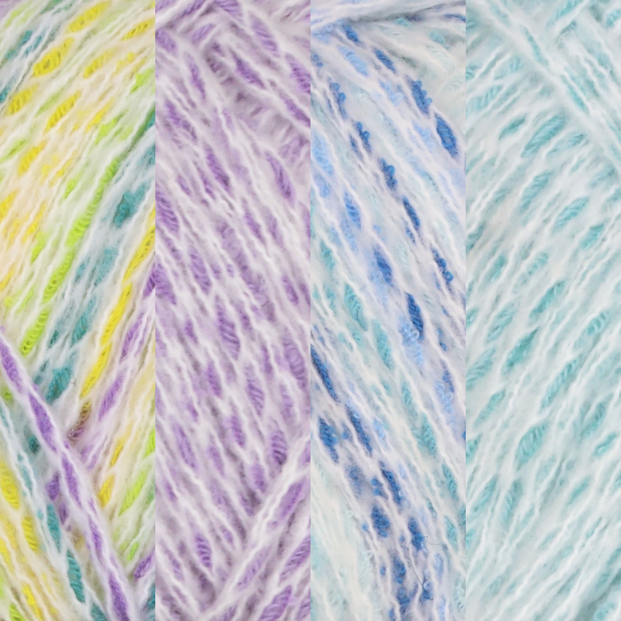 JubileeYarn Sunken Secrets Yarn - Worsted Polyester - 100g/Skein - Shades of Blue - 4 Skeins