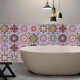 thumbnail image 4 of 2 juegos de pegatinas de mosaico con simulación floral pequeña con costura de mandala, pegatinas de pared autoadhesivas para decoración del hogar, la cocina y el baño, 4 of 5