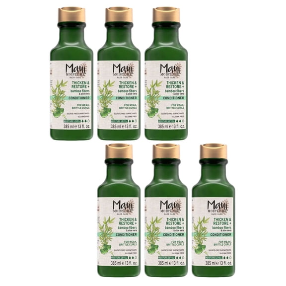 Maui Moisture Conditioner Bamboo Fibers 13 Ounce Thicken 385ml 6 Pack