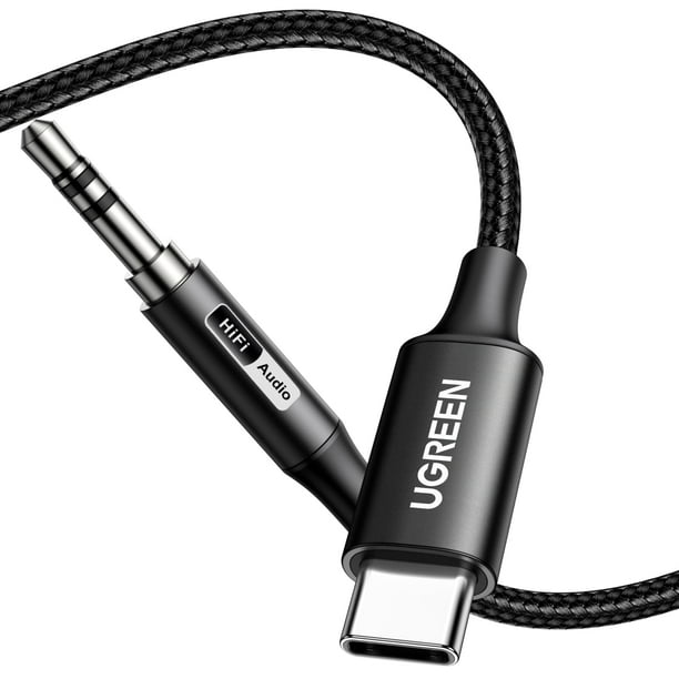 Adaptador de audio UGREEN Aux a USB C tipo C 3,5 mm Hi-Res 32 bits