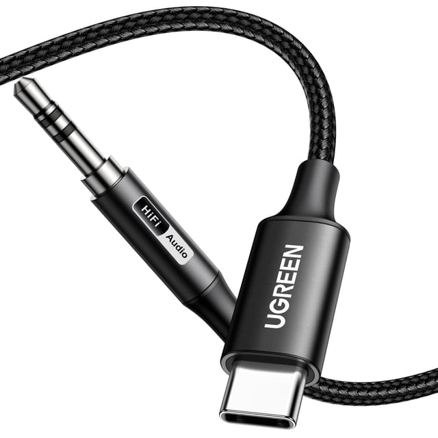 Adaptador de audio UGREEN Aux a USB C tipo C 3,5 mm Hi-Res 32 bits