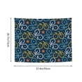 thumbnail image 6 of Kdxio Bicycle Colorful Wall Hanging Tapestries Banner For Bedroom College Dorm Home Living Room Party Decor 29X37 In, 6 of 8
