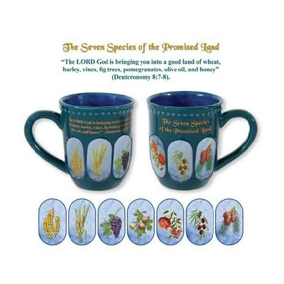 Holy Land Gifts 35101X The Seven Species of The Promised Land No.71189 Mug