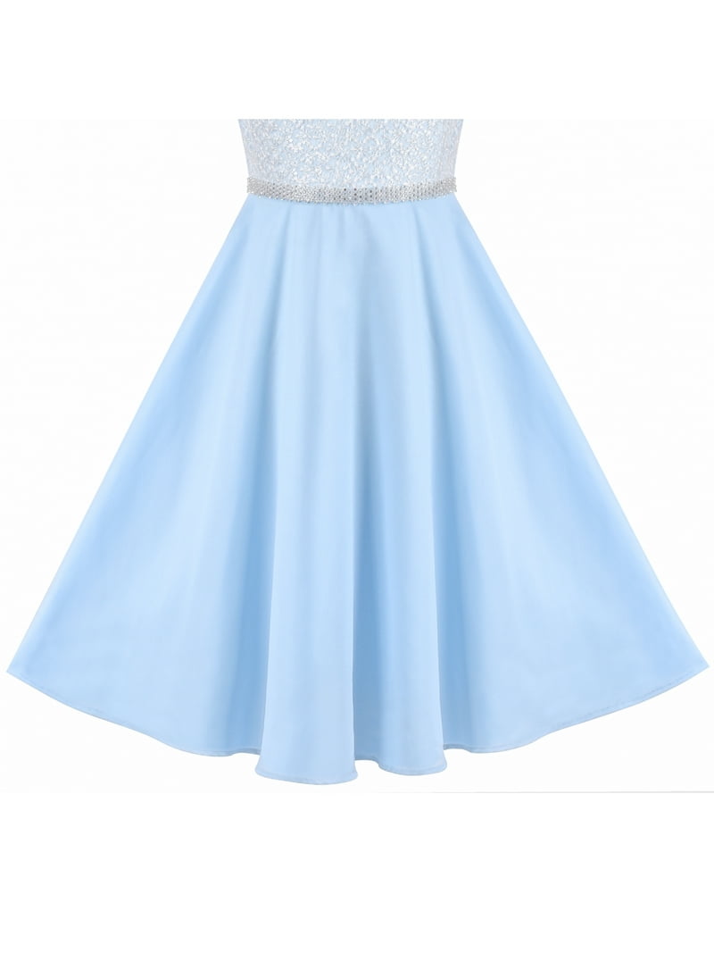 open lace back dress Ice Party Dress – Little Adventures main image 1