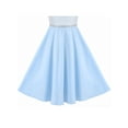 thumbnail image 5 of Girls Dress Blue Rhinestone Chiffon Bridesmaid Dance Party Maxi Gown 8 Years, 5 of 6