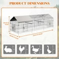 thumbnail image 2 of 2025 New Metal Chicken Playpen House, Metal Chicken Coop with Cover, 4 Door and 1 Window, Cage Crate Pet Playpen Exercise Pen for Duck Hen, for Yard,Backyard,Farm, 2 of 7