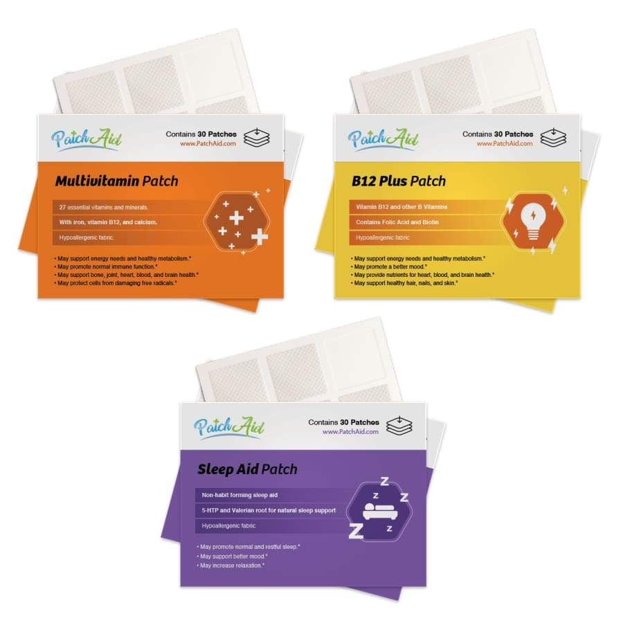 24/7 Feel Good Vitamin Patch Pack by PatchAid Size 30Day Supply