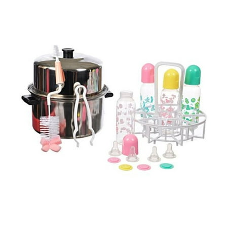 - Baby King 25-Piece Plastic Bottle Sterilizer Kit