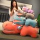 thumbnail image 4 of Almohada de peluche de hipopótamo grande de 40/60/80CM, juguete de peluche suave con dientes grandes, muñeco de dibujos animados, regalos bonitos para niños, regalo de cumpleaños, 1 ud., 4 of 5