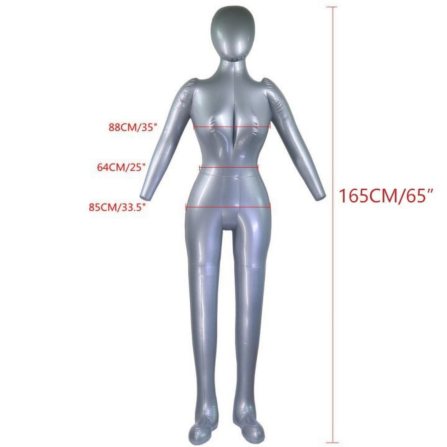 Sufanic Inflatable Full Body Female Model Mannequin with Arm Show Casement Display 66inch