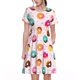 thumbnail image 1 of Disketp Donut para Vestido de Manga Corta para Mujeres, Vestidos de Verano para Mujeres, Casual y Holgado para la Playa, 1 of 6