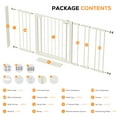 thumbnail image 6 of Mutak Baby Safety Gate, Baby Gates for Top Stairs Doorway, 29.5''- 40.6''Wide, High 36" , Pressure Mount, White, 6 of 11