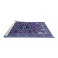 thumbnail image 2 of Ahgly Company Machine Washable Indoor Rectangle Persian Blue Traditional Area Rugs, 5' x 7', 2 of 4