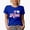Royal Blue, variant on Distressed Retro One Loved Mini, Mother-To-Daughter Mother's Day Gift, Black T-Shirt, 2XL