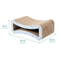 thumbnail image 2 of Kitty City Durable Cat Print Corrugated Cardboard Lounge Scratching Pad, O/S, 2 of 9