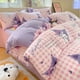 thumbnail image 4 of Nuevo juego de sábanas de algodón para niños de Sanrio My Melody Cinnamoroll Hello Kitty, juego de tres piezas, funda de edredón con forma de corazón para niña, juego de cuatro piezas, 4 of 5