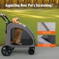 thumbnail image 3 of KFFKFF Pet Stroller, Portable 4-Wheels Dog Stroller Carrier 160lbs, 3 of 10