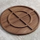 thumbnail image 5 of Combination Glossy Dining Tables Rock Plate High End Light Luxury Round Wooden Dining Tables Mesa Plegable Furniture Set QF50DT My Lux Decor Round, 5 of 22
