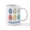 White, variant on CafePress - Colorful Easter Eggs - 11 oz Ceramic Mug - Novelty Coffee Tea Cup