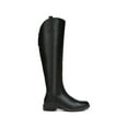 thumbnail image 3 of FRANCO SARTO Womens Black Comfort Padded Meyer Block Heel Zip-Up Leather Riding Boot 9 M, 3 of 4