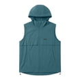 thumbnail image 4 of Inverlee Women's Hooded Sleeveless Vest Full Zip Lightweight Casual Outdoor Windbreaker with Pockets Army Green L, 4 of 7