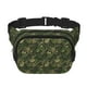 thumbnail image 1 of Fotbe Green Camouflage Skull Cangurera Cuadrada con Estampado de Doble Capa, Bolsa de Cintura Ajustable Mini para Hombres y Mujeres, 1 of 9