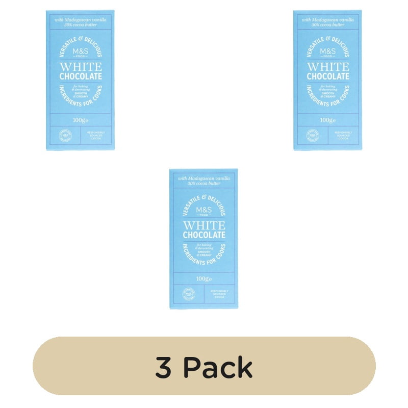 M&S White Chocolate 100g, British Import (Pack of 3)