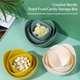 thumbnail image 4 of Cateissary Pack de 3 Platos de frutos secos Cocina Plástico Apertura grande Semillas Frutas Platos Bandejas lavables Fiesta Galletas Postres Cuencos Verde Type2 NO2, 4 of 6