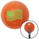 Bouton de Changement de Vitesse en Flocons de Métal Orange avec M16 x 1,5 Insert Levier de Vitesses Auto Brody – image 1 sur 1