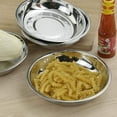 thumbnail image 4 of 12 Piece Durable Round Stainless Steel Dinner Plates 7.75" Dinner Plates Dish, Picnic, Home, Restaurants, 4 of 10