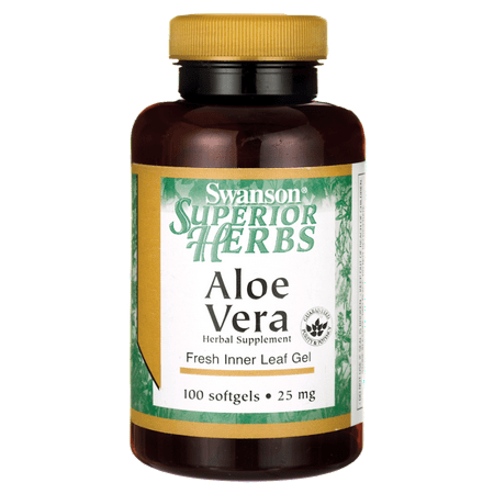 Swanson Aloe Vera 25 mg 100 Sgels
