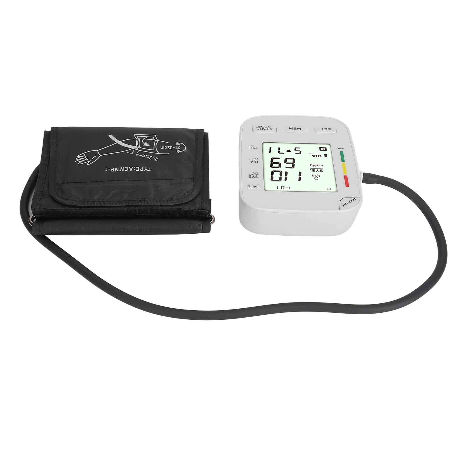 2024 Digital Blood Pressure Monitor with Cuff Large Automatic Upper Arm ...