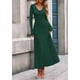 thumbnail image 3 of Vestido Suéter para Mujer PRETTYGARDEN Verde Oscuro XL, 3 of 8