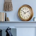 thumbnail image 3 of vnanda Sturdy Plastic Frame Clock 12-inch Vintage Wall Clock Silent Non-ticking Round Clock for Home Decoration, 3 of 8