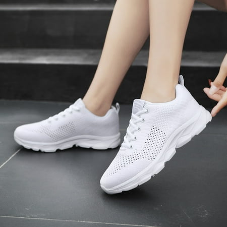 

Women‘s Lightweight Mesh Sneakers Breathable Mesh Lace-Up Running Shoes Casual & Stylish Shoes Women‘s Footwear