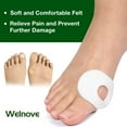thumbnail image 5 of Welnove Callus Pads with Water-Resistant Self-Stick Adhesive - 84 CT Oval Shape Protectors for Foot, Heel & Toes, Reduces Rubbing & Friction, White, 5 of 8