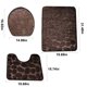 thumbnail image 3 of Fiudx Liquidación De Decoración Del Hogar Por Menos De $5 Alfombra De Baño De 3 Piezas, Alfombra De Bañera Antideslizante Súper Suave Y Alfombra De Baño Absorbente, Alfombra De Baño, Alfombra De Baño, 3 of 7