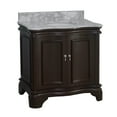 thumbnail image 4 of Katherine 36" Bathroom Vanity with Chocolate Cabinet and Carrara Marble Top, 4 of 5