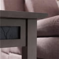 thumbnail image 6 of Kingfisher Lane Contemporary Recliner Table in Smoke Gray / Black SLate, 6 of 9
