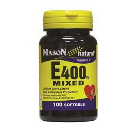 Mason Vitamine E naturelle 400IU mixte Gélules - 100 Ea