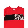 thumbnail image 5 of Listenwind 2Pcs Toddler Boys Girls Leopard Patchwork O-neck Sweatshirts Tops+Pants Tracksuits, 5 of 5