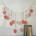 thumbnail image 4 of Adorno colgante de pared de macramé con hojas tejidas, tapiz de pared de arte tejido hecho a mano, decoración del hogar para dormitorio, sala de estar A, 4 of 7